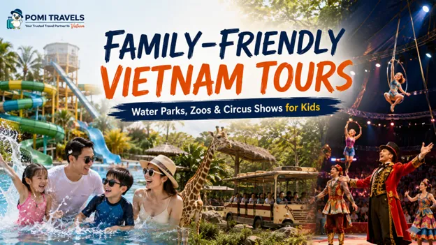 Family enjoying a fun outdoor day in Vietnam