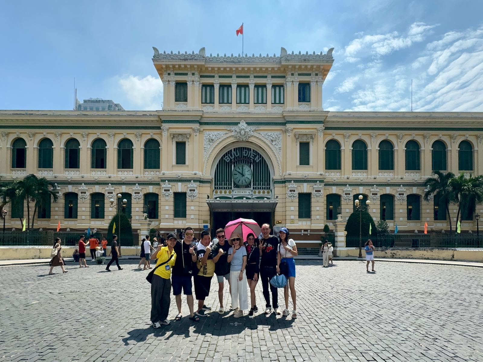 Group photo at Ho Chi Minh City Post Office