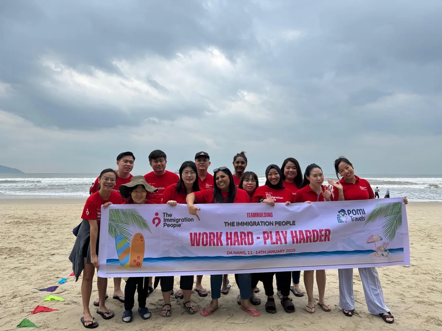 The Immigration People team on a Da Nang team-building retreat