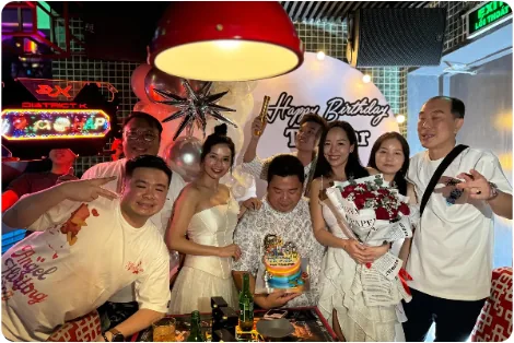 A birthday surprise celebrated on tour