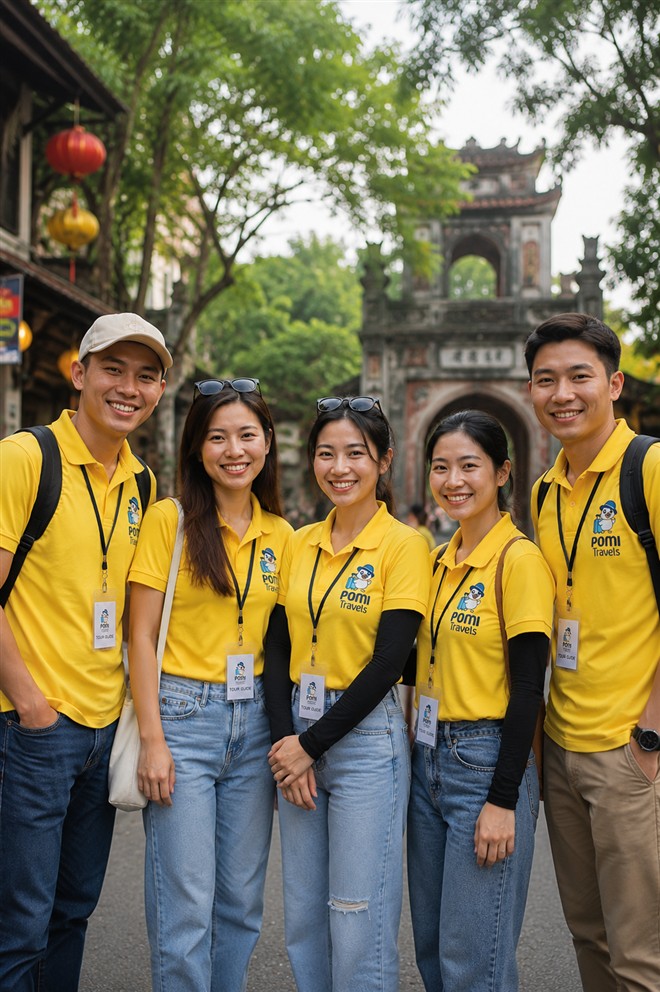 Two Pomi Travels tour guides in Vietnam